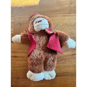 Vintage Mary Meyer Monkey Plush Toy with Hat and Vest
